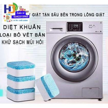 [Hộp 12 Viên] Viên Tẩy Lồng Máy Giặt, Diệt khuẩn và Tẩy chất cặn Lồng máy giặt hiệu quả