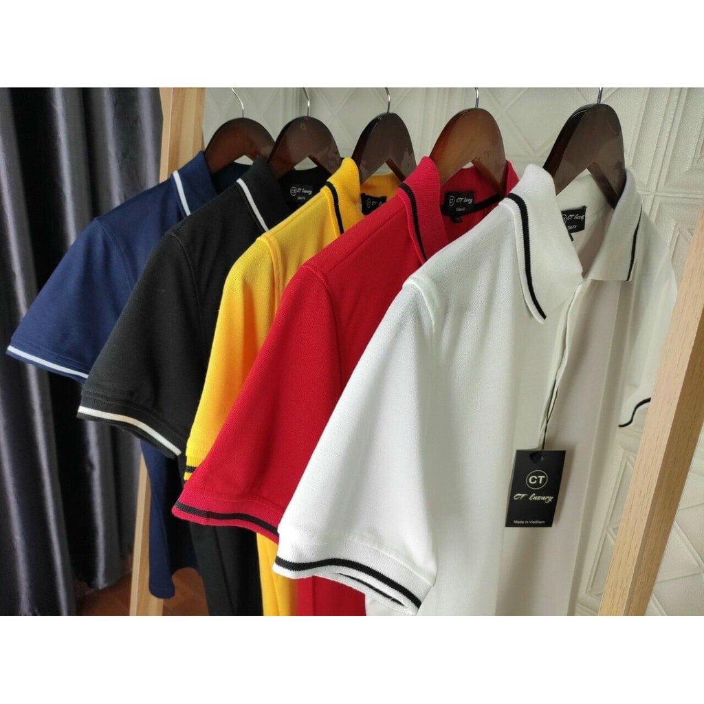 Áo_ thun _nam POLO trơn vải cá sấu cotton cao cấp ngắn tay cực sang trọng lịch lãm | BigBuy360 - bigbuy360.vn