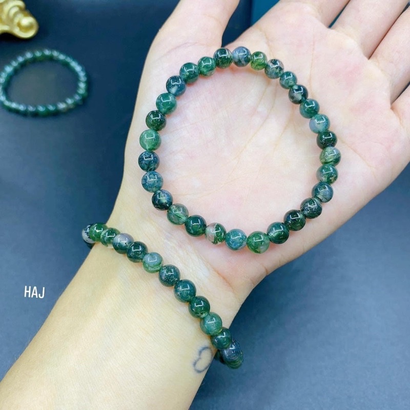 Vòng tay mã não rêu 6li ☯ Hợp ngũ mệnh ☯ Vòng Tay May Mắn ☯ Sức Khoẻ Tài Lộc Bình An