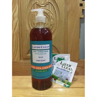 Nước Rửa Chén/Bát HC Layer Clean Hương Quýt 800ml
