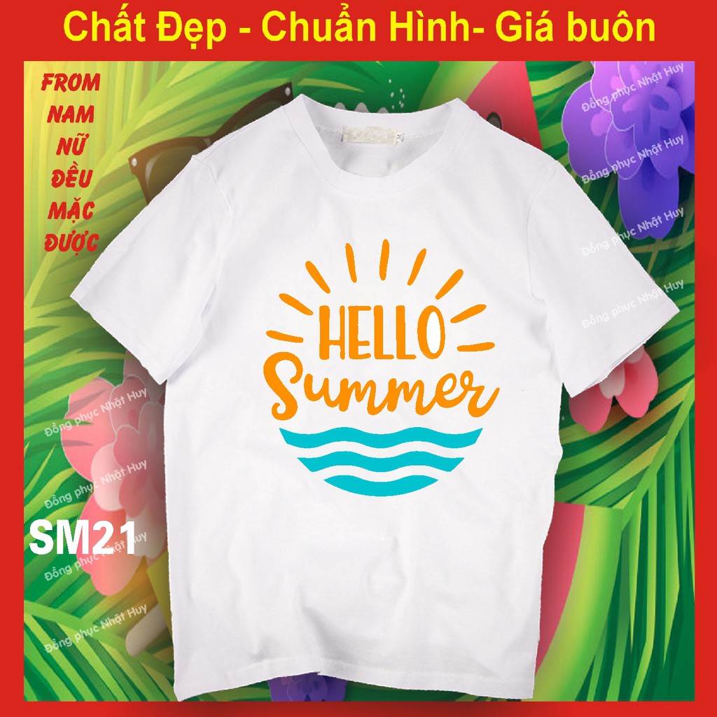 áo đi biển SM18 đủ size ,we are one , hello summer thun,phông,đồng phục, nhóm, du lịch | BigBuy360 - bigbuy360.vn