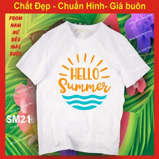 áo đi biển SM21 đủ size,du lịch,chơi,nhóm,hello summer,đồng phục