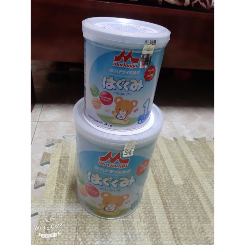 Date t3/2022. Sữa Morinaga số 1 lon 320g và 850g. Từ 0 - 6 tháng tuổi. shop giật quai