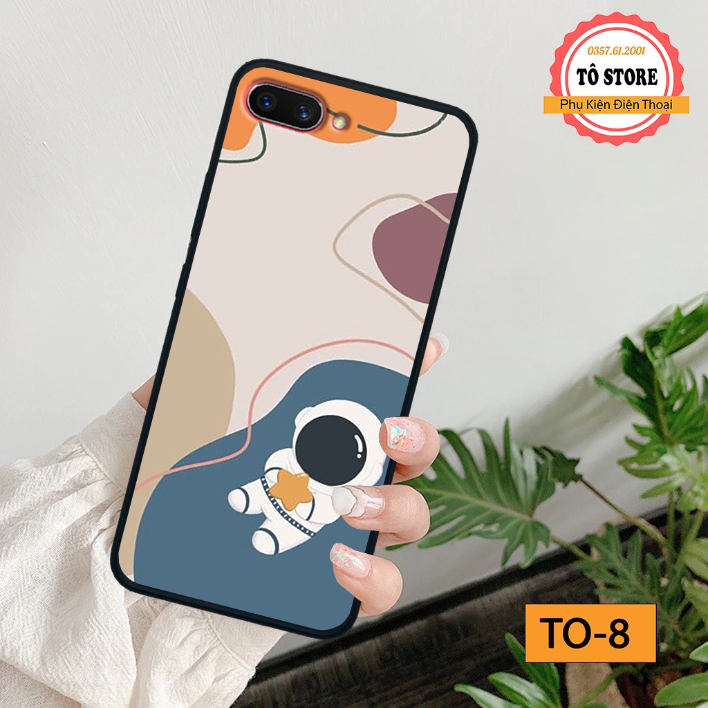 Ốp lưng Oppo A3S / Oppo A1k / Realme C1 / Realme C2 in hình phi hành gia vũ trụ cá tính độc đáo hot nhất năm