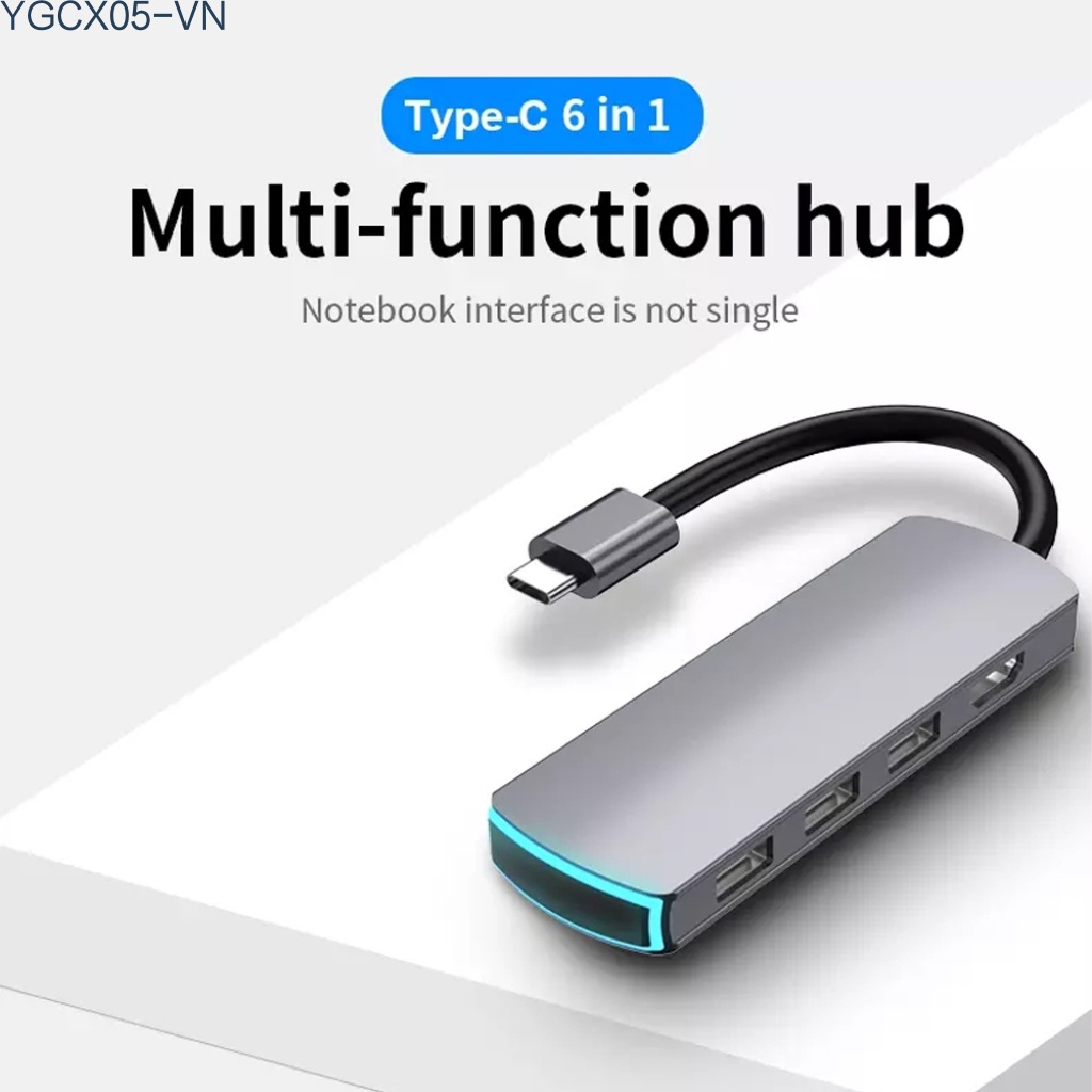 Đầu Đọc Thẻ Nhớ Sd / Tf Ethernet 3 Usb 3.0 6 Trong 1 Cho Macbook | BigBuy360 - bigbuy360.vn