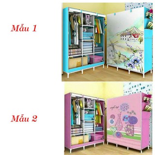 Tủ vải 3 buồng 8 ngăn