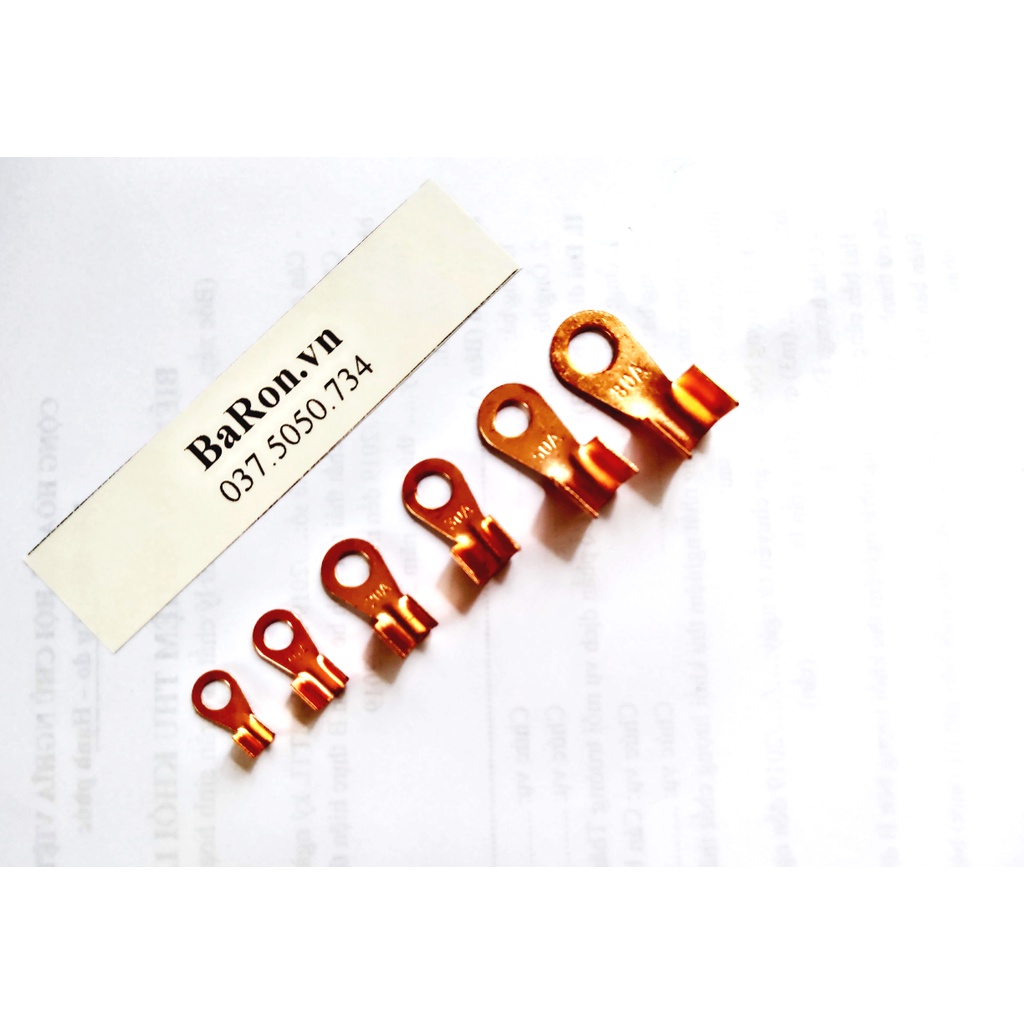 Đầu cos đồng bóp dây điện loại 5A/10A/20A/30A/50A/80A