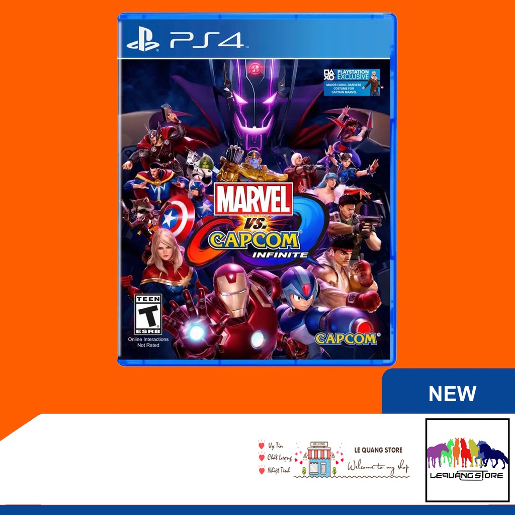 Đĩa Game PS4: Marvel vs. Capcom Infinite