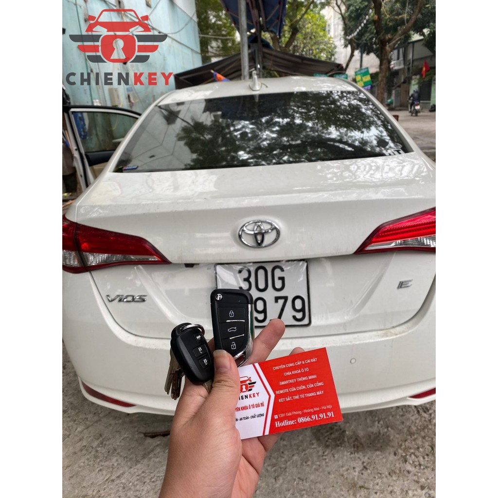 CHÌA KHÓA Ô TÔ ĐỘ GẬP CHO DÒNG XE TOYOTA VIOS