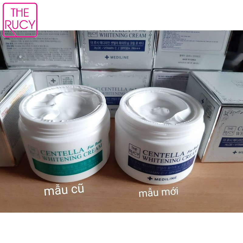 Kem dưỡng trắng da toàn thân The Rucy Centella Whitening Cream for body SPF50+ pa+++ 100ml