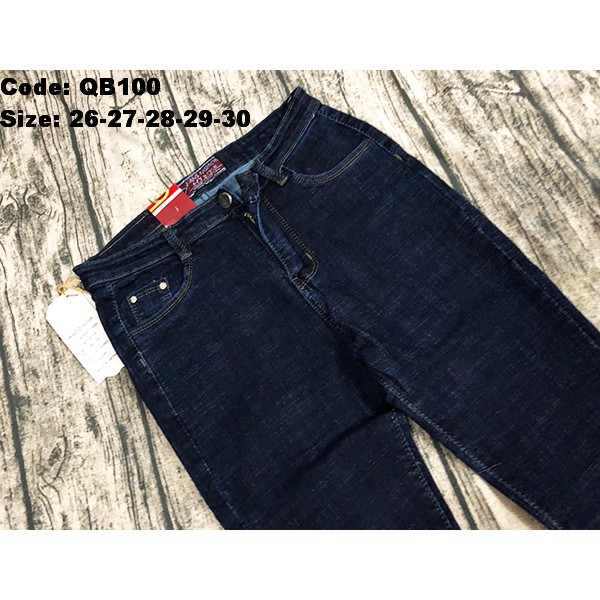 [SIZE ĐẠI] Quần Jean Nữ Dài Co Giãn Mạnh Màu Xanh