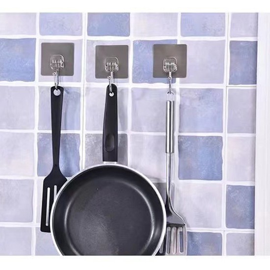 MÓC DÁN TƯỜNG CHỊU LỰC INOX 304 DÁN CHẢI TREO CHẬU, THỚT, TREO ĐỒ DÙNG ĐA NĂNG SIÊU DÍNH | BigBuy360 - bigbuy360.vn