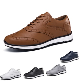  Giày Da Đánh Golf Chống Trượt Chống Thấm Nước Phong Cách Anh Quốc Cho Nam 