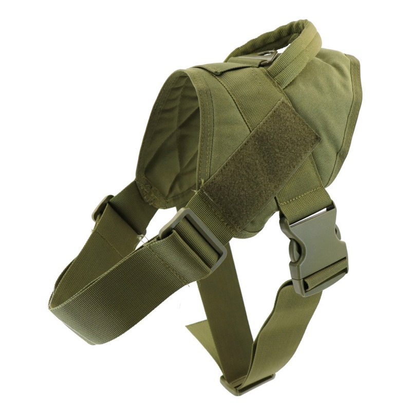 Aoto Áo Vest Chiến Thuật Huấn Luyện Thú Cưng Có Tay Cầm Bằng Kim Loại Bền Có Thể Điều Chỉnh