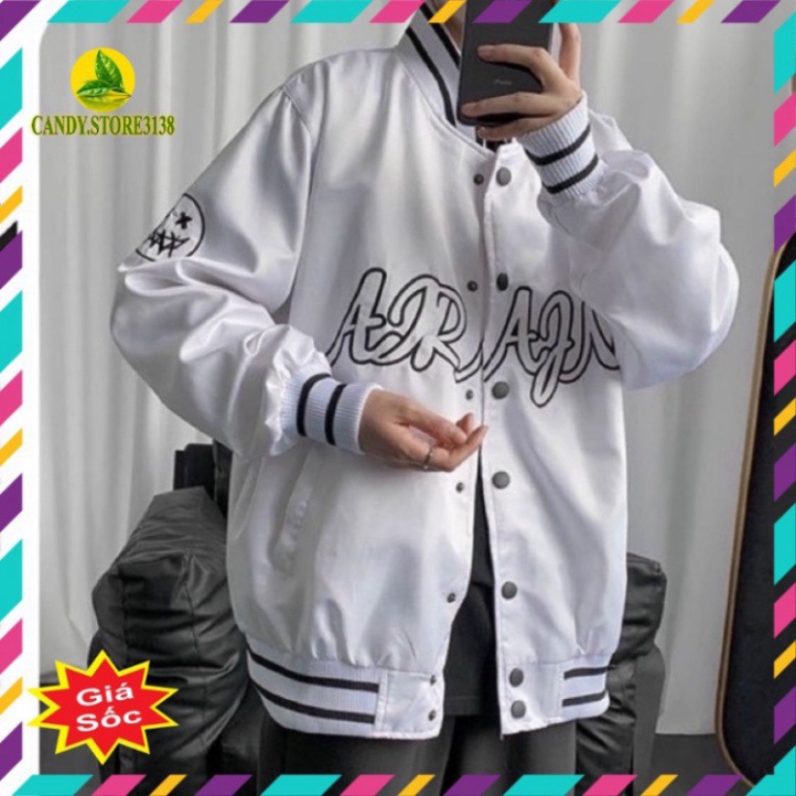 Áo khoác bomber dù unisex form rộng 2 lớp 28 nam nữ ulzzang Wind siêu xinh.