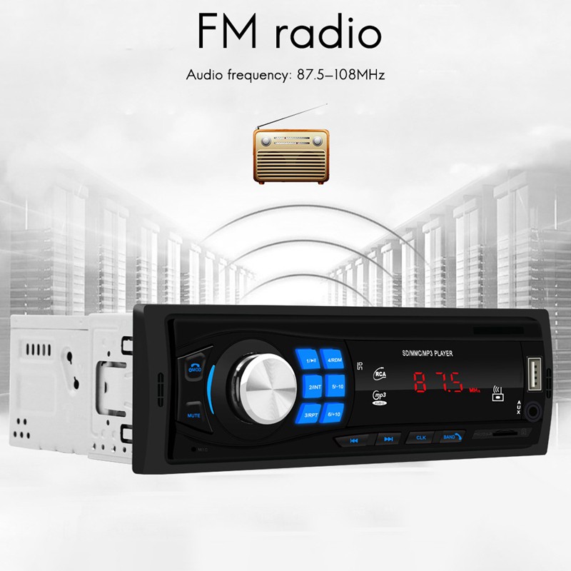 Radio Fm Kết Nối Bluetooth Autoradio 12v Cho Xe Hơi