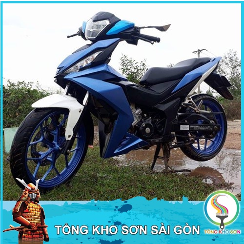 Chai sơn xịt màu xanh nước biển Ocean Blue 1147 Samurai Paint  Màu k im loại