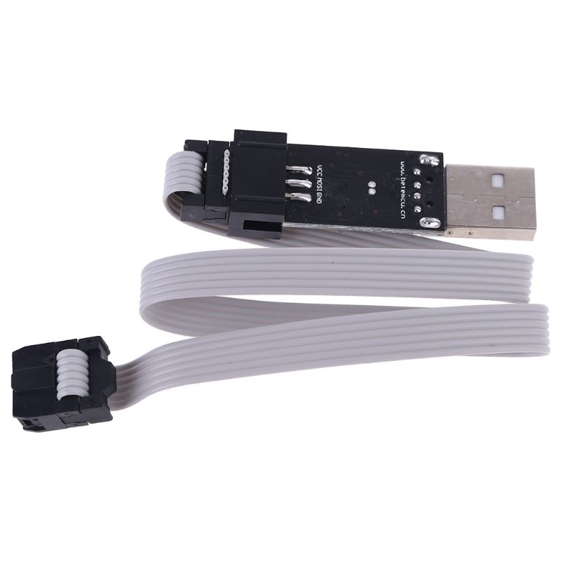 Bộ Lập Trình USB Hỗ Trợ Win7 64Bit 5V AVR ISP ATMEGA8 ATMEGA128 + Dây 6PIN