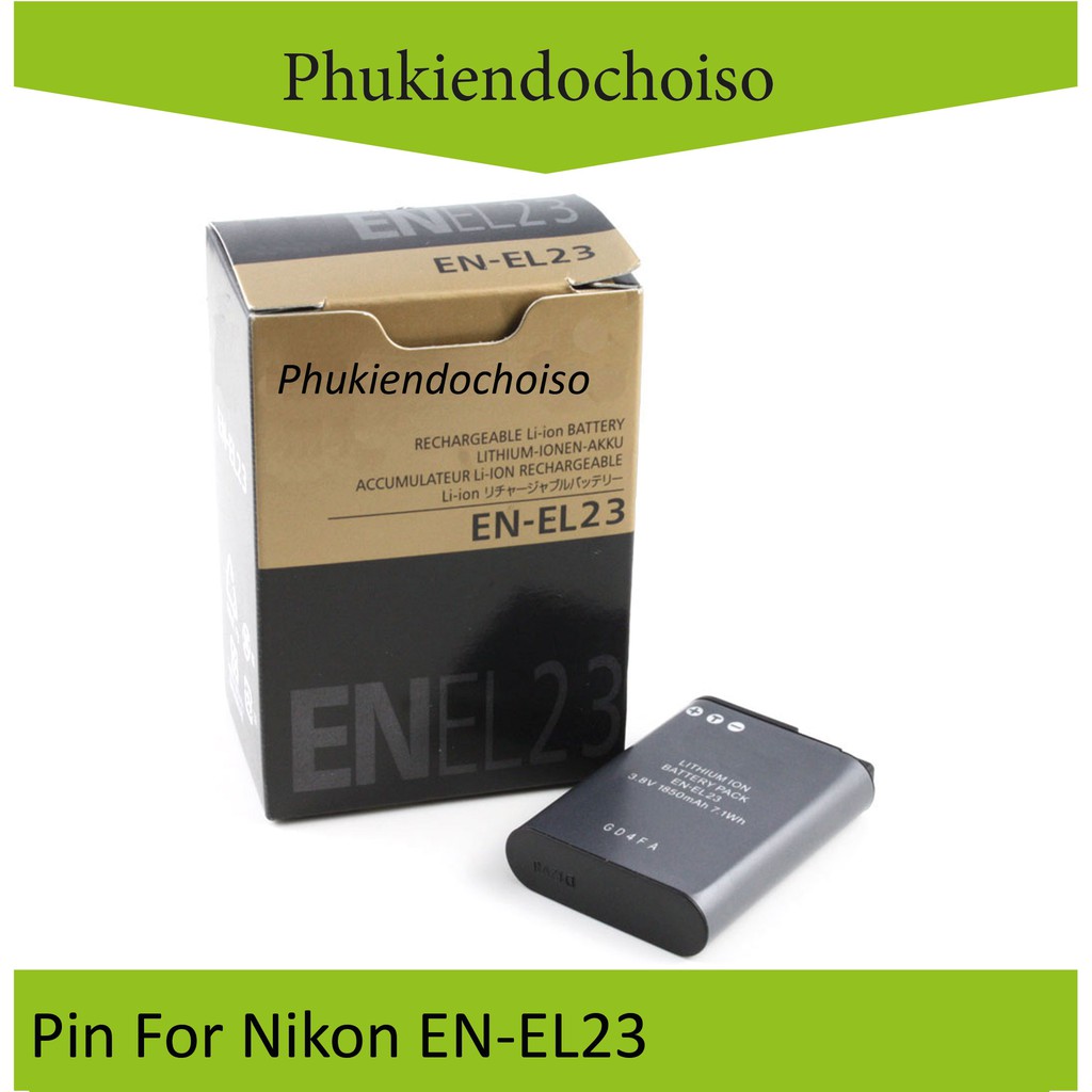 Pin thay thế pin máy ảnh Nikon EN-EL23