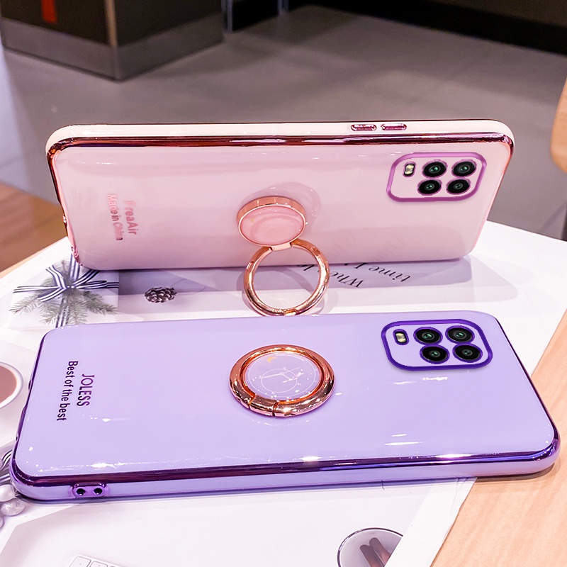 Ốp Điện Thoại Mềm Có Vòng Đỡ Cho Samsung Galaxy A51 5G A71 5G A51 4G A71 4G A11 M11 A6 Plus J8 2018 A70E A8 A5 A7 2018 A8 Plus Giá Đỡ