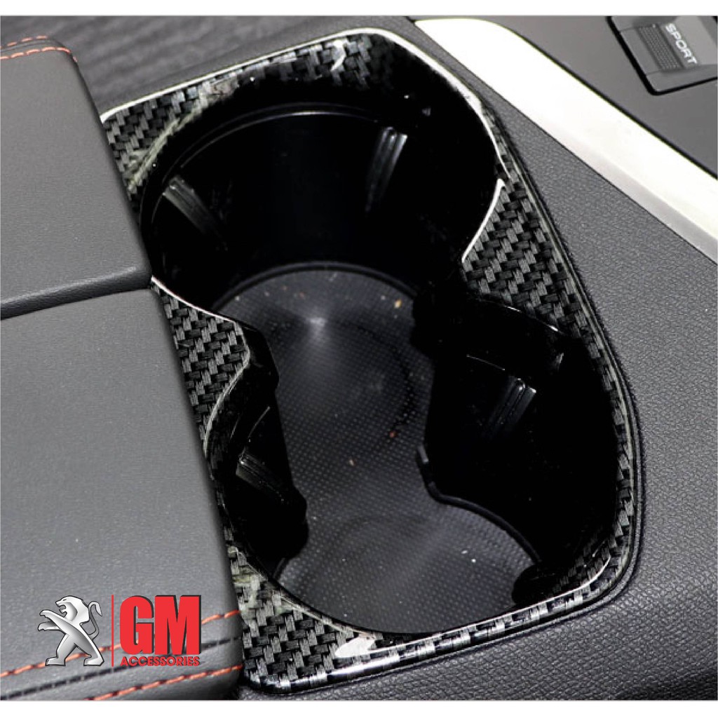 Bộ ốp nội thất Carbon 3 chi tiết trung tâm Peugeot 3008 và Peugeot 5008 vân Carbon cao cấp