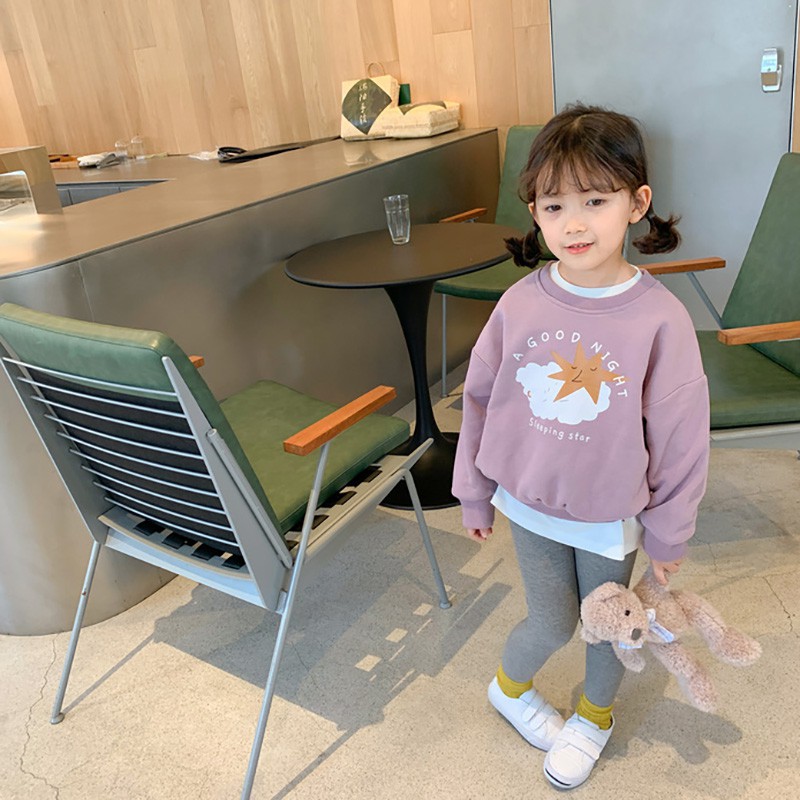 Áo sweater lông cừu họa tiết hoạt hình thời trang thu đông cho trẻ