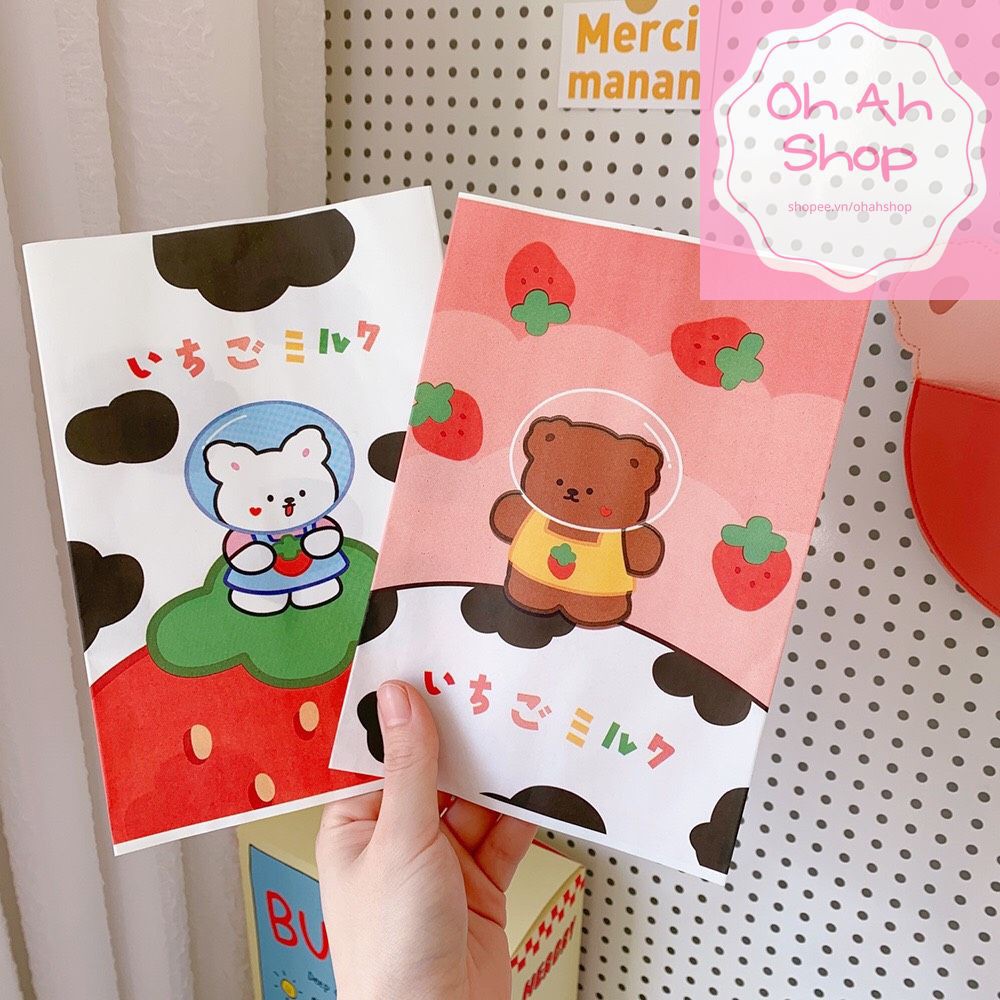🍓 Túi Giấy Đựng Đồ Đa Năng Cô Gái Hình Gấu Siêu Dễ Thương | BigBuy360 - bigbuy360.vn