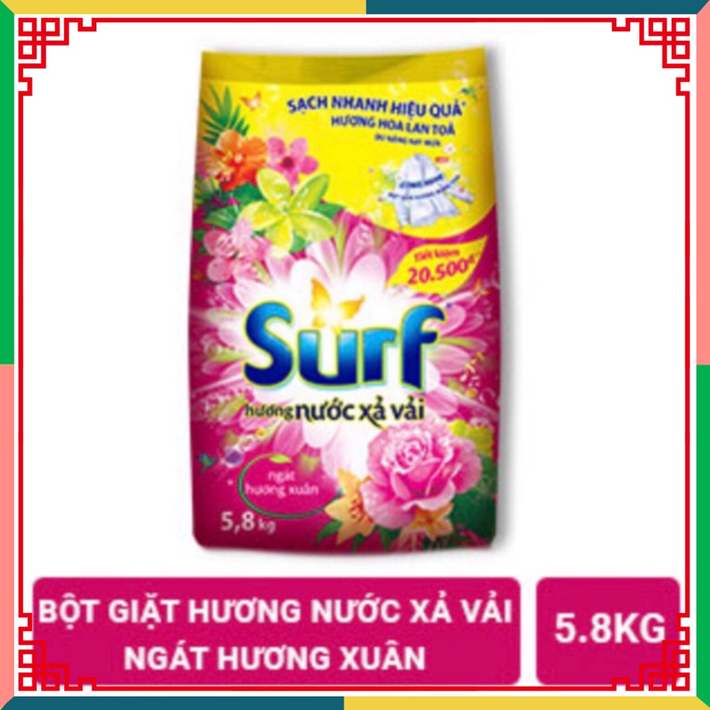 (HOT LIKE) Bột Giặt Surf 5,5kg Hương Nước Hoa