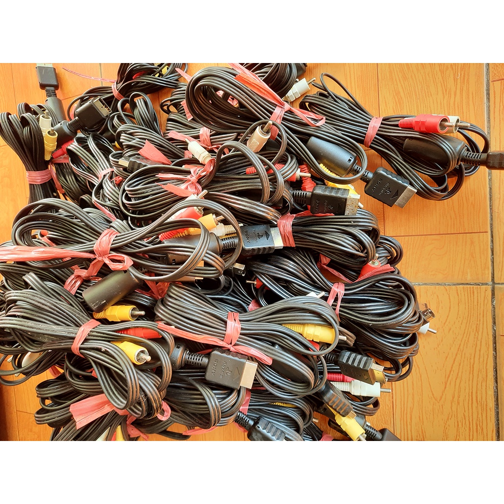 Dây AV cho máy game PS1-PS2 nguyên zin