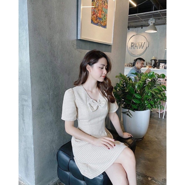 Váy xinh cổ nơ giảm giá cực sốcccc