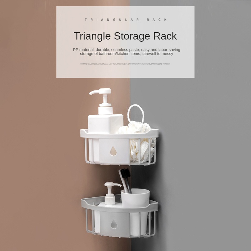 Kệ Để Bàn Chải Vệ Sinh Gắn Tường Hình Tam Giác Tiện Dụng