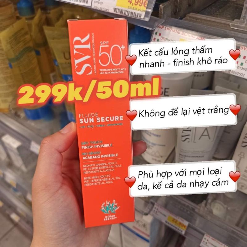 Kem chống nắng S Vê Rờ sun fluid 50ml