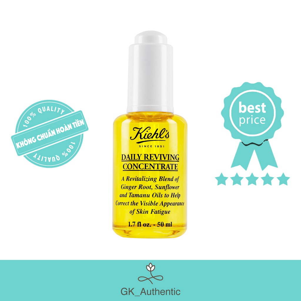 Kiehl's Daily Reviving Concentrate - Dầu dưỡng sáng da ban ngày