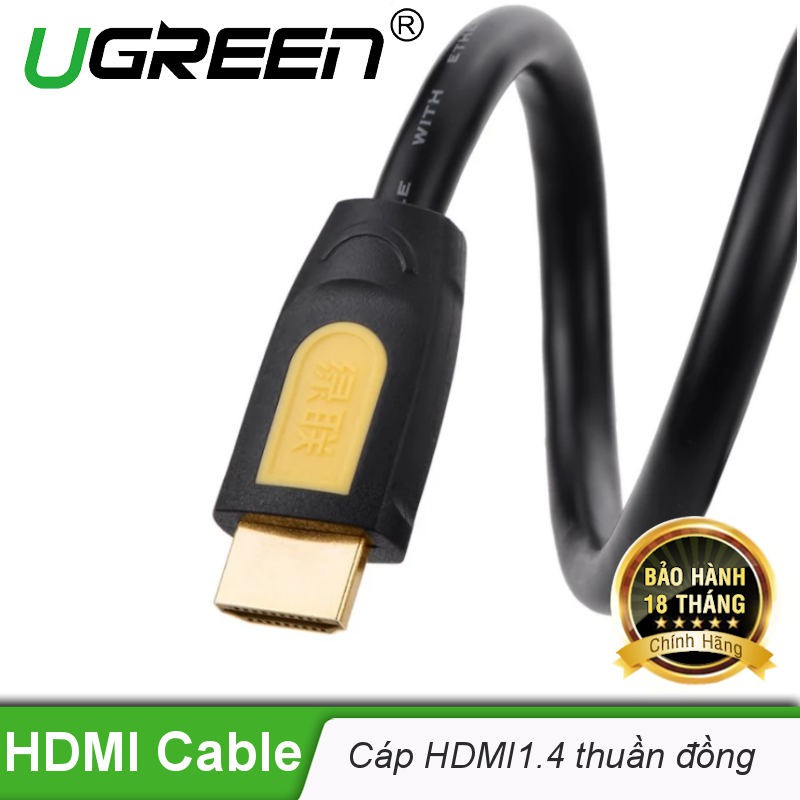 Dây HDMI 1.4 thuần đồng 19+1 UGREEN HD101