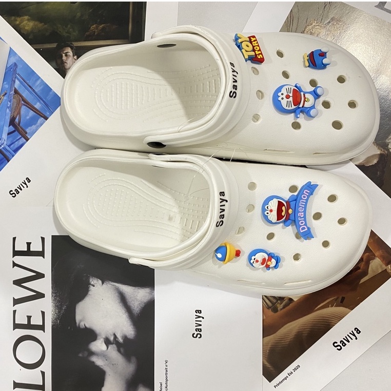 Giày Đi Biển Hình Doraemon Size 36-44 Thời Trang Cho Nam Nữ
