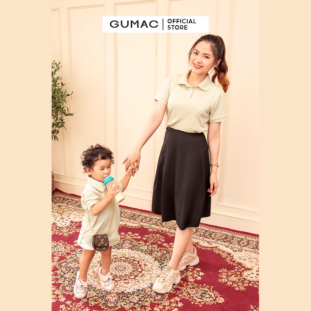 [Mã WABRGUM giảm 10% tối đa 30K đơn 99K] Áo nữ thời trang GUMAC polo thêu ATC01035