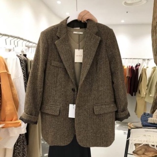 Áo khoác dạ vest trần bông nam nữ