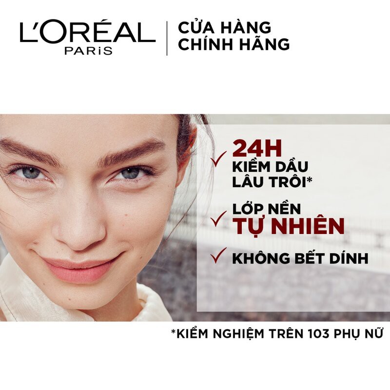 KEM NỀN LÂU TRÔI L'Oreal Paris SPF16 30ml INFALLIBLE 24H MATTE COVER | BigBuy360 - bigbuy360.vn