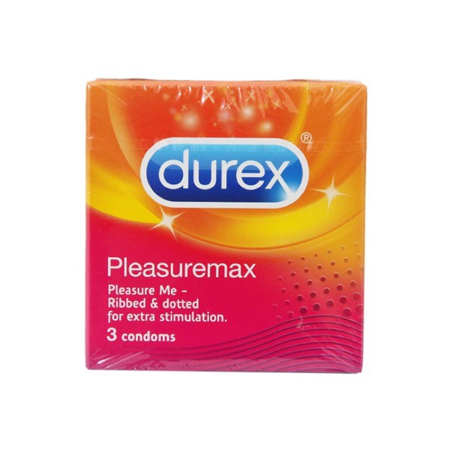 [Siêu rẻ] BAO CAO SU DUREX PLEASUREMAX CÓ HẠT GAI NỔI HỘP 3C CHẤT LIỆU CAO SU THIÊN NHIÊN AN TOÀN CHẤT LƯỢNG