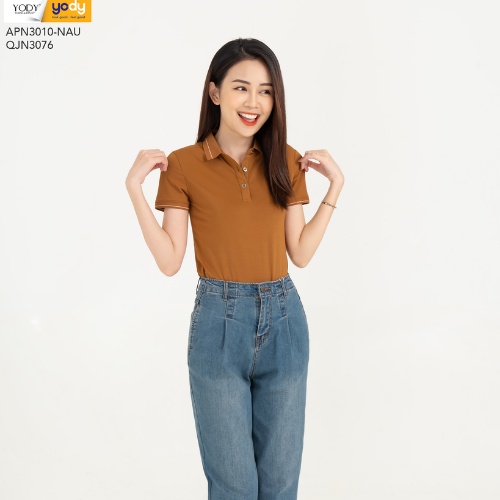 Áo Polo Nữ Yody Cotton Pima Siêu Mát Siêu Nhẹ Thấm hút tốt  APN3010