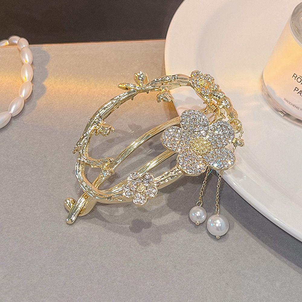 TWINKLE Kẹp Tóc Hình Hoa Đơn Giản Ngọt Ngào Cho Nữ