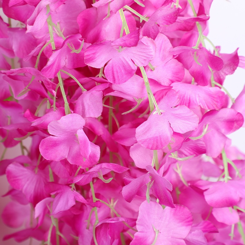 Bộ 6 Cành 36 Hoa Wisteria Nhân Tạo Treo Trần Nhà/Trần Nhà Trang Trí Tiệc Cưới DIY
