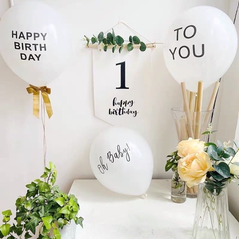 Bóng HPBD+TO YOU trang trí sinh nhật phong cách Hàn Quốc