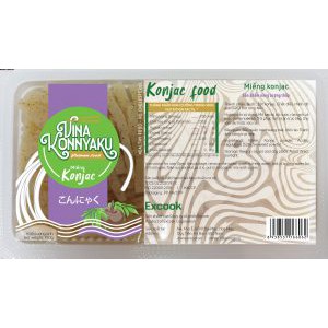 Hộp Đơn Miếng Nưa Konjac VinaKonnyaku Excook 150g - Ăn kiêng, ăn chay, Keto, DAS