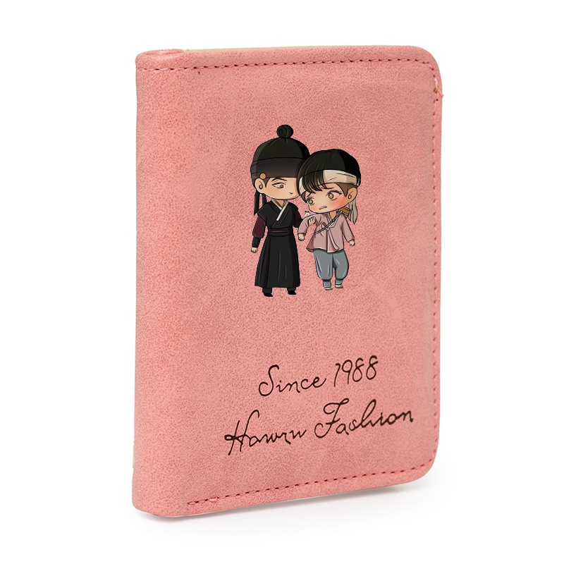 Ví ngắn cầm tay hồng Dạ ký boylove anime chibi đựng vật dụng nhỏ xinh xắn tiện lợi