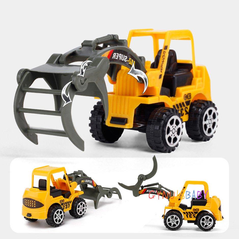 Boy Toy Car Excavator Color Random Child Inertia Model Engineering Car