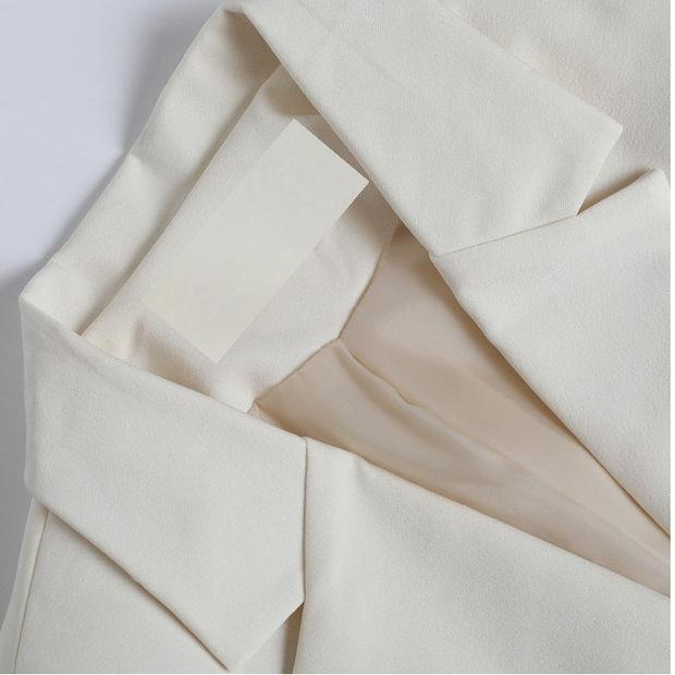 ✠✿❈Áo khoác vest màu trắng cỡ nhỏ thanh lịch