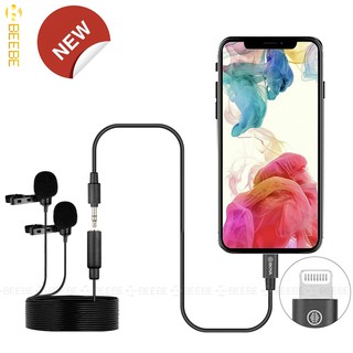 Boya BY-M2D - Cặp Micro Gài Áo Cho Iphone, Ipad Cổng Lightning 6m