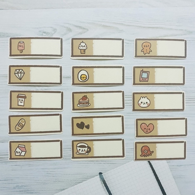 Sticker tem ghi tên dán trang trí laptop, máy tính bỏ túi, vali, điện thoại, đàn ghita, hộp bút