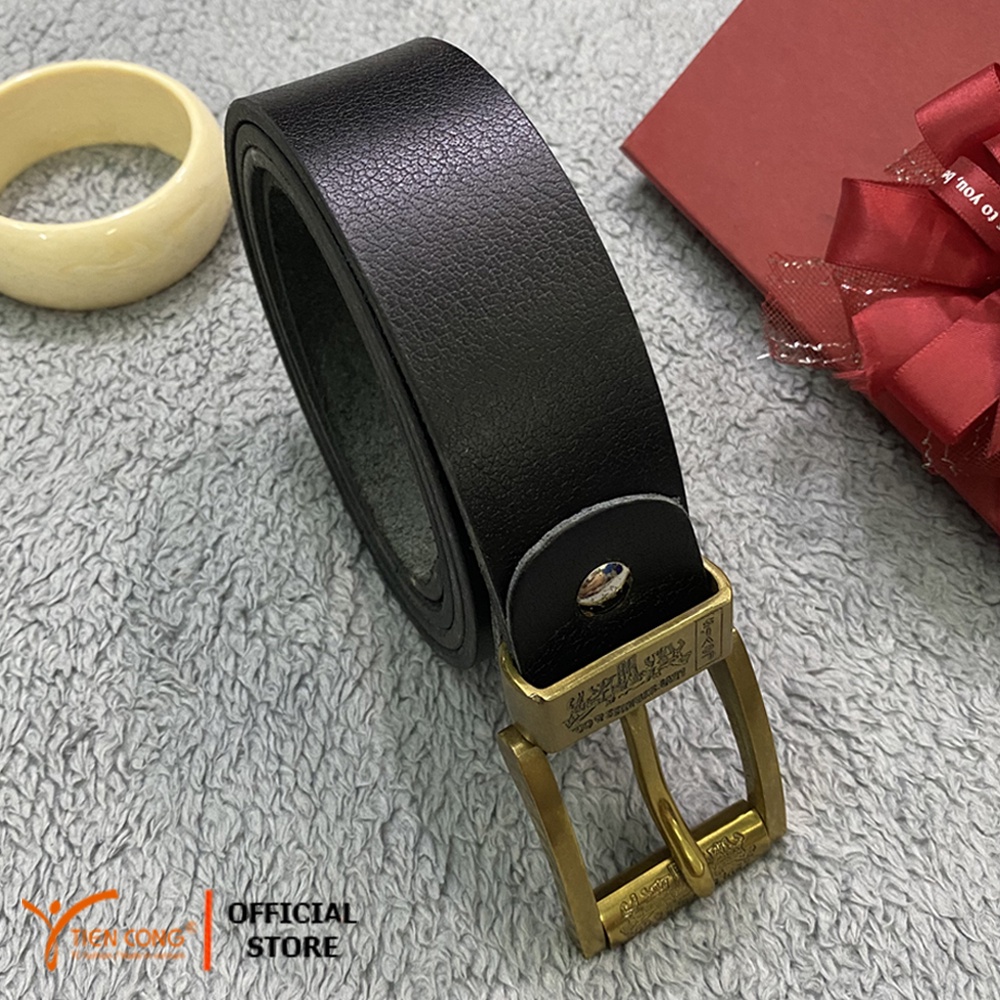 Thắt Lưng Nam da bò TIẾN CÔNG đầu kim thời trang TCN2002